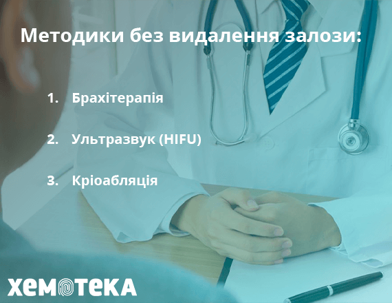 методики без видалення залози методики без видалення залози