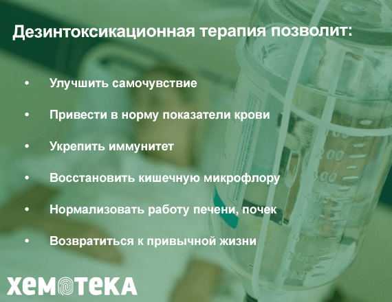 дезинтоксикационная терапия дезинтоксикационная терапия