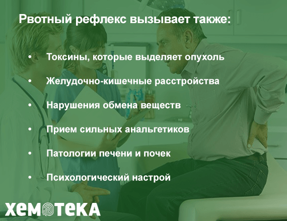 Причины рвотного рефлекса Причины рвотного рефлекса