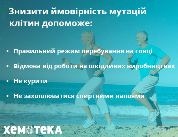 знизити ймовірність мутацій клітин знизити ймовірність мутацій клітин