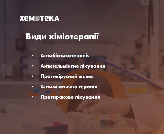 види хіміотерапії види хіміотерапії