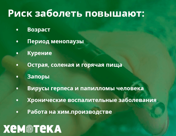 риск заболеть повышают риск заболеть повышают